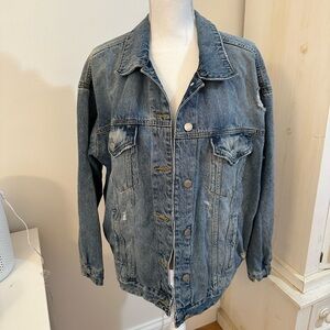 Wild Fable Oversized Denim Jacket size large